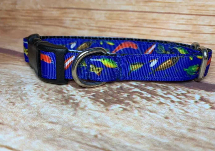 Fishing Lures Dog Collar